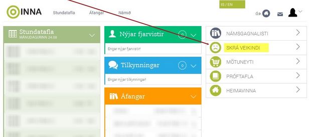 Skra veikindi