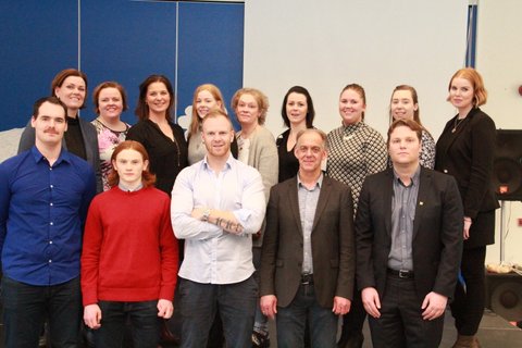 Fyrirlesarar ásamt skipuleggjendum og öðrum sem koma að vinnu við málþingin