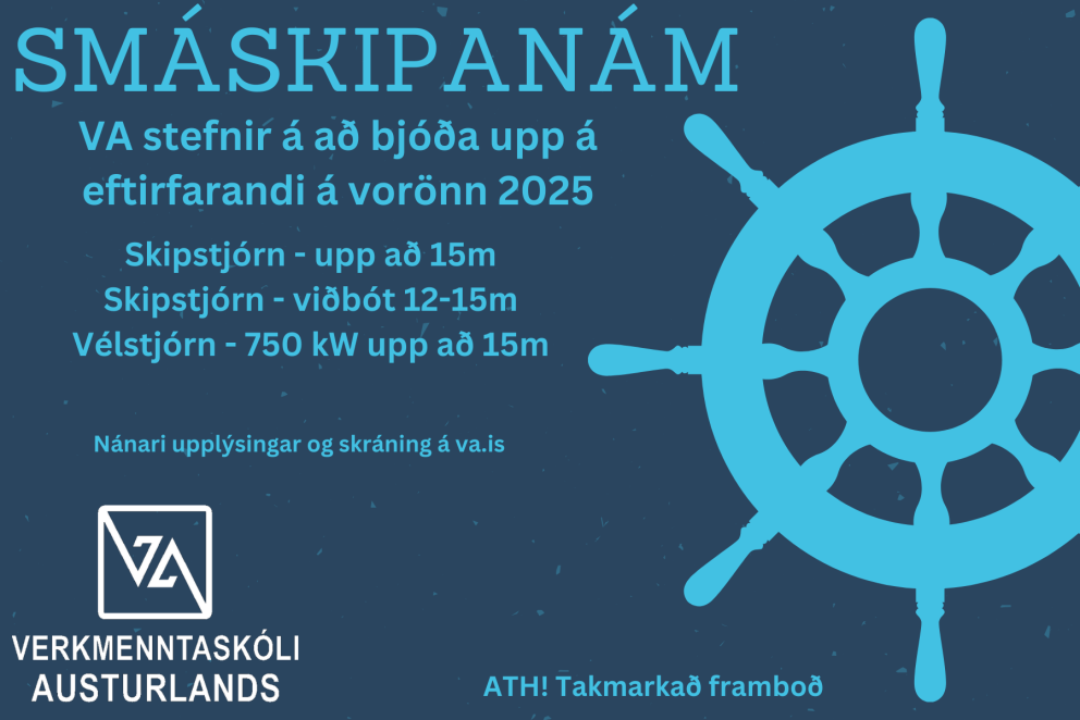 Smáskipanám - vélstjórn á vorönn 2025