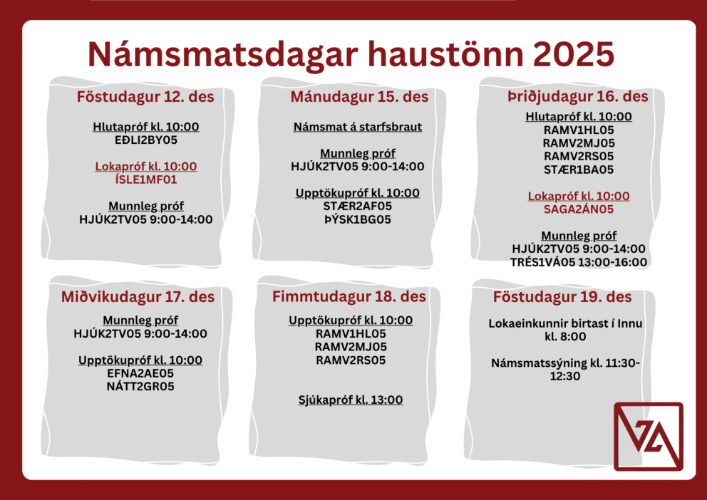 Síðustu dagar haustannar