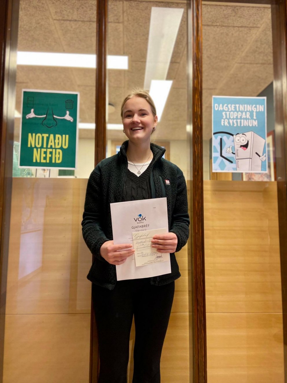 Dagsetningin stoppar í frystinum