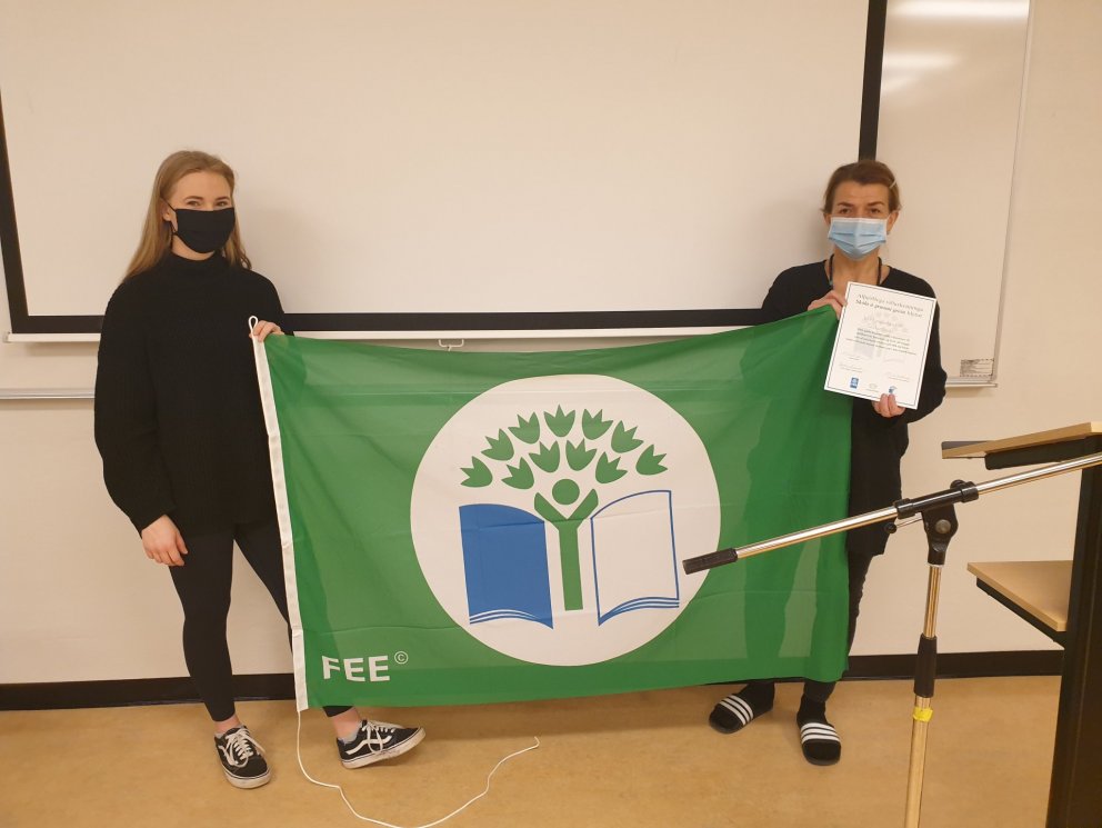 VA fékk Grænfána afhentan í annað sinn