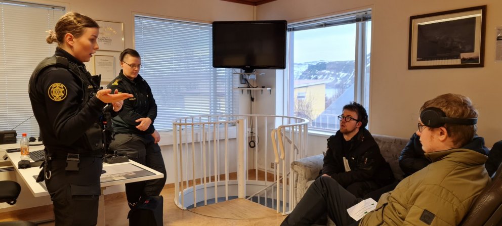 Heimsókn nemenda á starfsbraut til Lögreglunnar