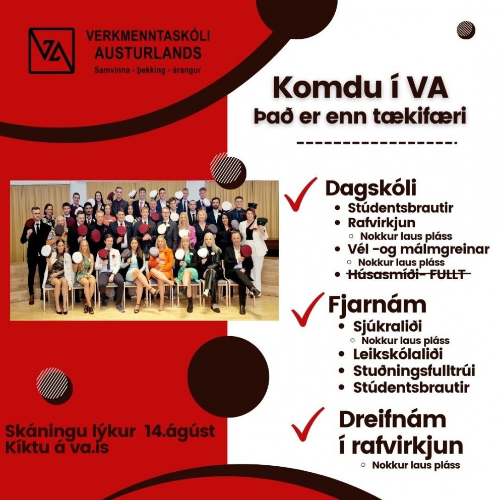 Komdu í VA í haust!