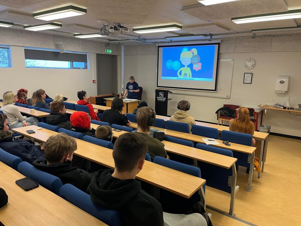 Hugrún kom í heimsókn