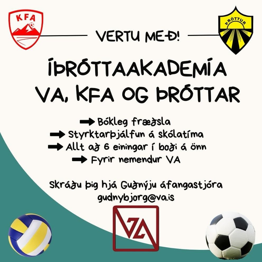 Íþróttaakademía VA, KFA og Þróttar