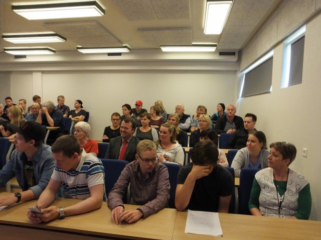 Frá skólafundi í gær