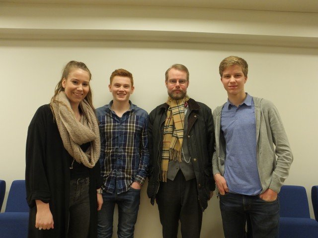 Frá vinstri: Þórunn, Þorvaldur, Óskar og Sigurður