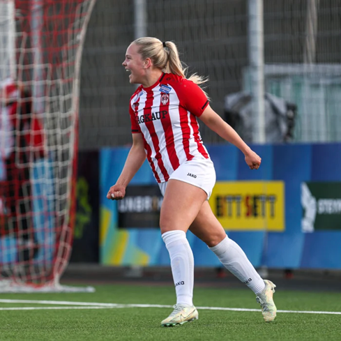 „Íþróttaakademían var líka stór partur af því að ég valdi skólann svo að ég gæti verið á fullu í fót…