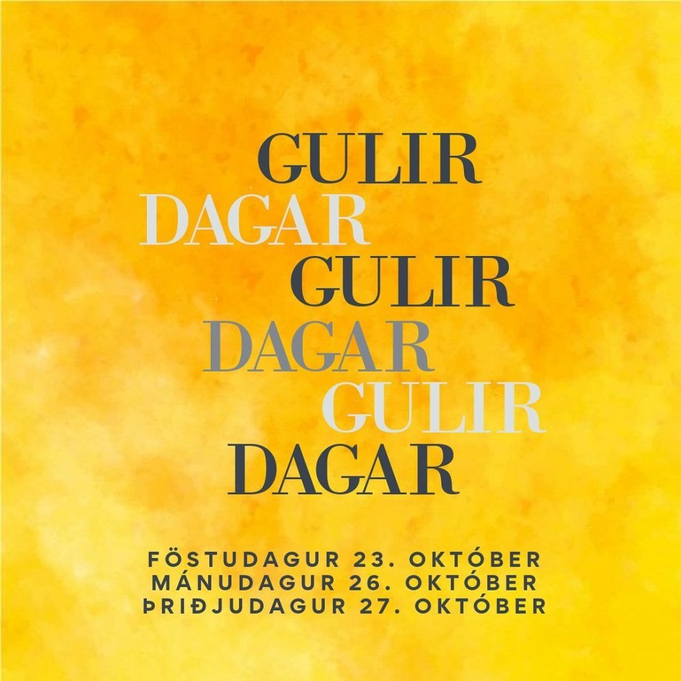 Skrifstofa skólans lokuð á gulum dögum 23., 26. og 27. mars