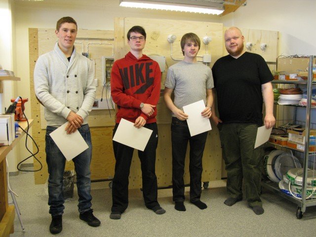 Frá vinstri: Stefán, Jónas, Guðbjartur og Þórarinn