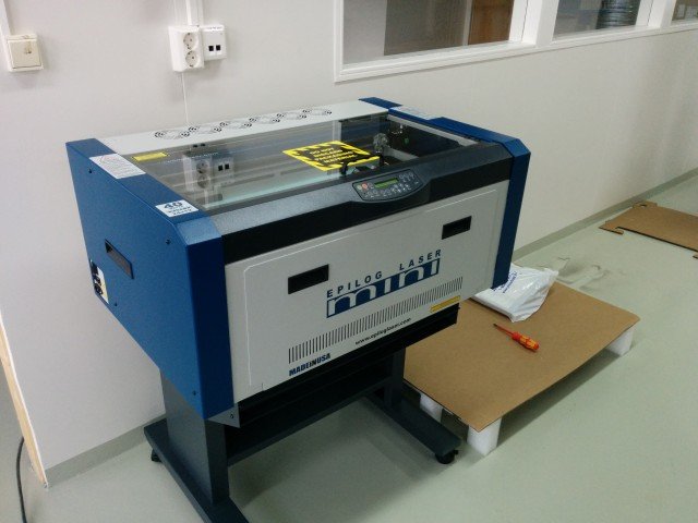 Laserinn kominn á sinn stað