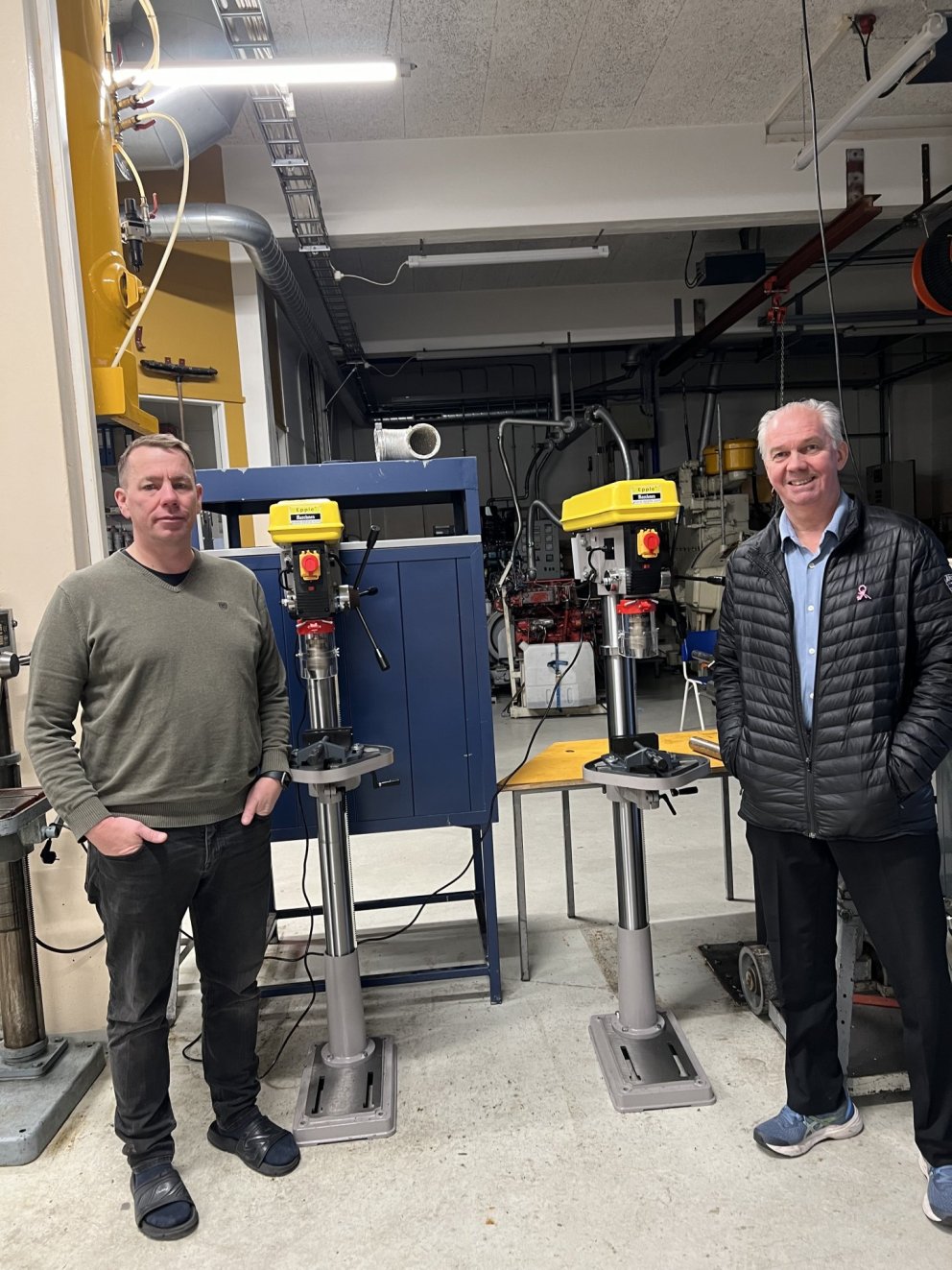 Magnús Helgason framvkæmdastjóri Launafls og Arnar Guðmundsson deildarstjóri málmiðngreina VA við af…