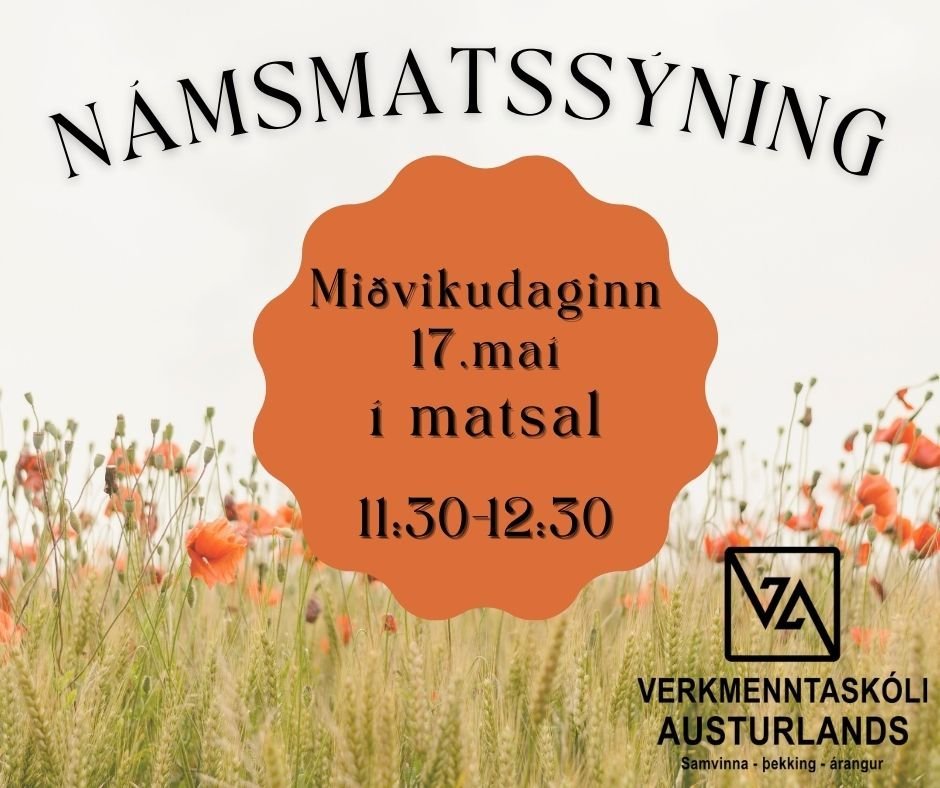 Námsmatssýning 17. maí