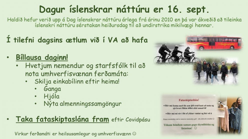 Dagur íslenskrar náttúru