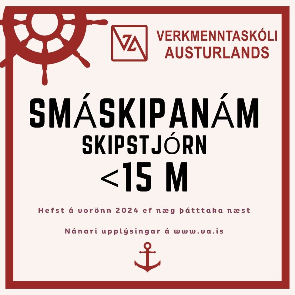 Smáskipanám - skipstjórn á vorönn 2024