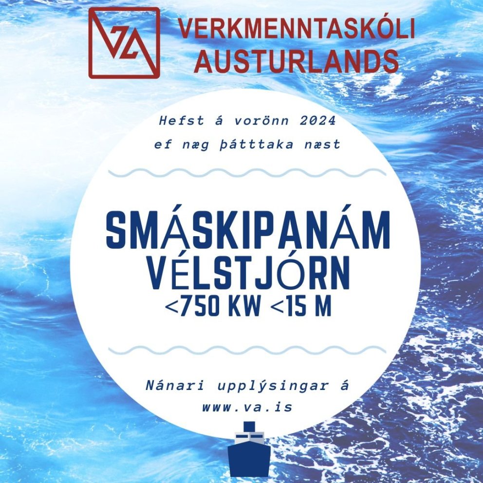 Smáskipanám - vélstjórn á vorönn 2024