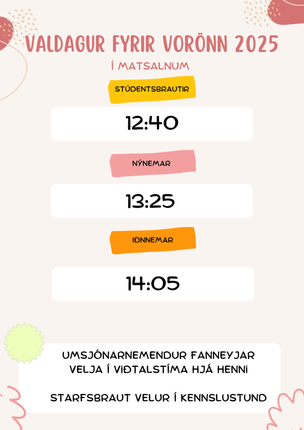 Valdagur þriðjudaginn 15. október