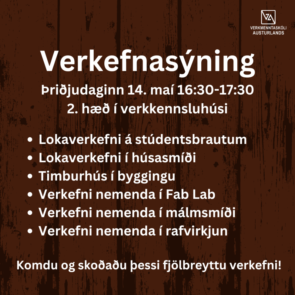 Verkefnasýning nemenda