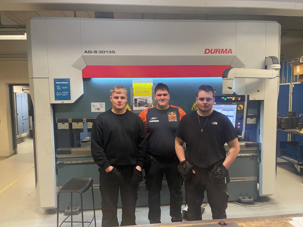 Bjartur, Leifur og Þór í Mercantec skólanum