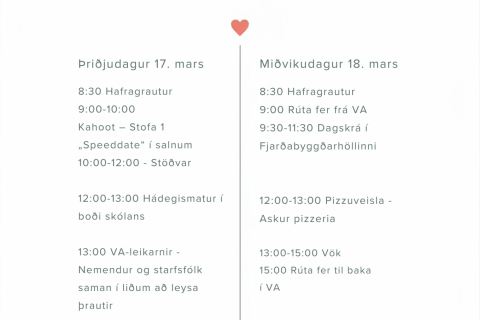 Kærleiksdagar 17. og 18. mars
