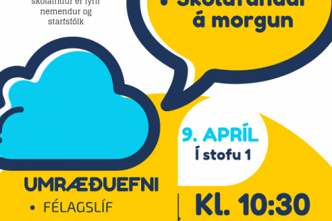 Skólafundur 9. apríl