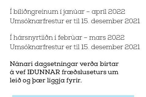 Sveinspróf í byrjun árs 2022