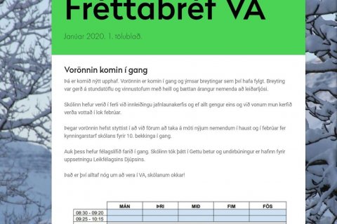 Fréttabréf VA - Janúar