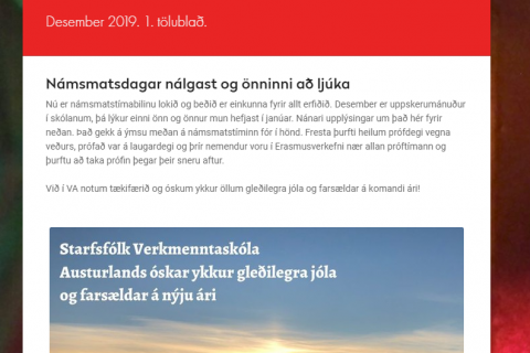 Fréttabréf VA - desember
