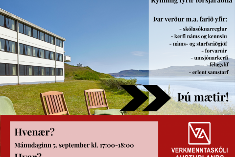 Fundur fyrir forsjáraðila mánudaginn 5. september