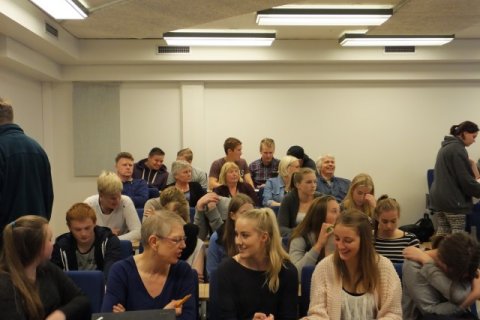 Mikið fjör á skólafundi