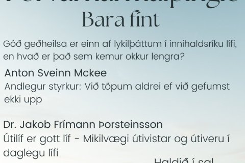 Forvarnarmálþingið Bara Fínt