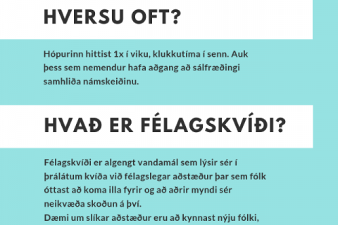 Að draga úr einkennum félagskvíða
