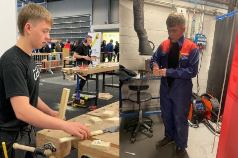 Tveir keppendur frá VA í Íslandsmóti iðn- og verkgreina