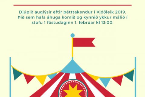 Þjóðleikur 2019 - viltu vera með?