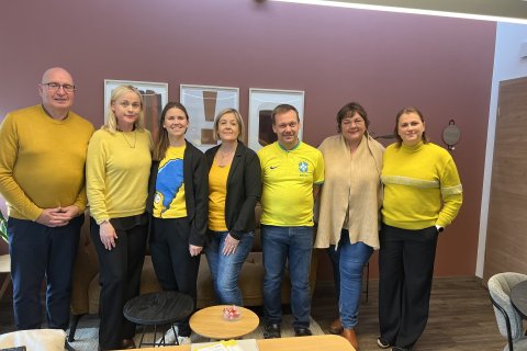 Á myndinni má sjá lengst til vinstri Benedikt Þór Guðmundsson verkefnastjóri Píeta, Gunnhildur Ólafs…