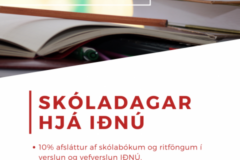Afsláttur af skólabókum hjá IÐNÚ