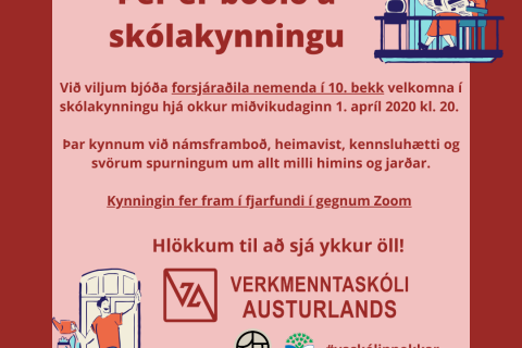 Skólakynning fyrir forsjáraðila 10. bekkinga