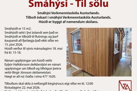 Smáhýsi til sölu