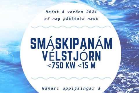 Smáskipanám - vélstjórn á vorönn 2024