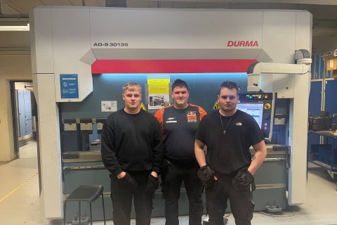 Bjartur, Leifur og Þór í Mercantec skólanum